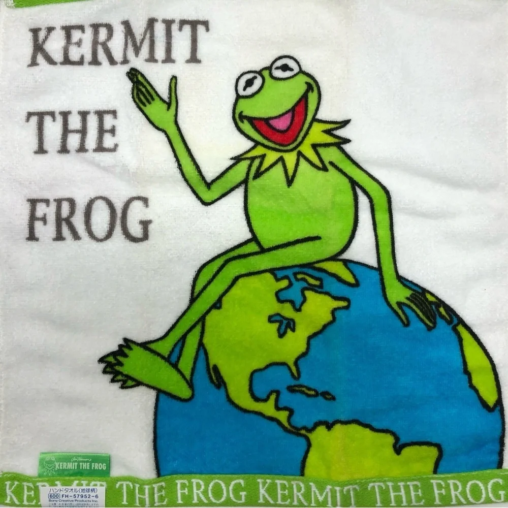 Kermit the Frog Hand Towel - Green and Blue